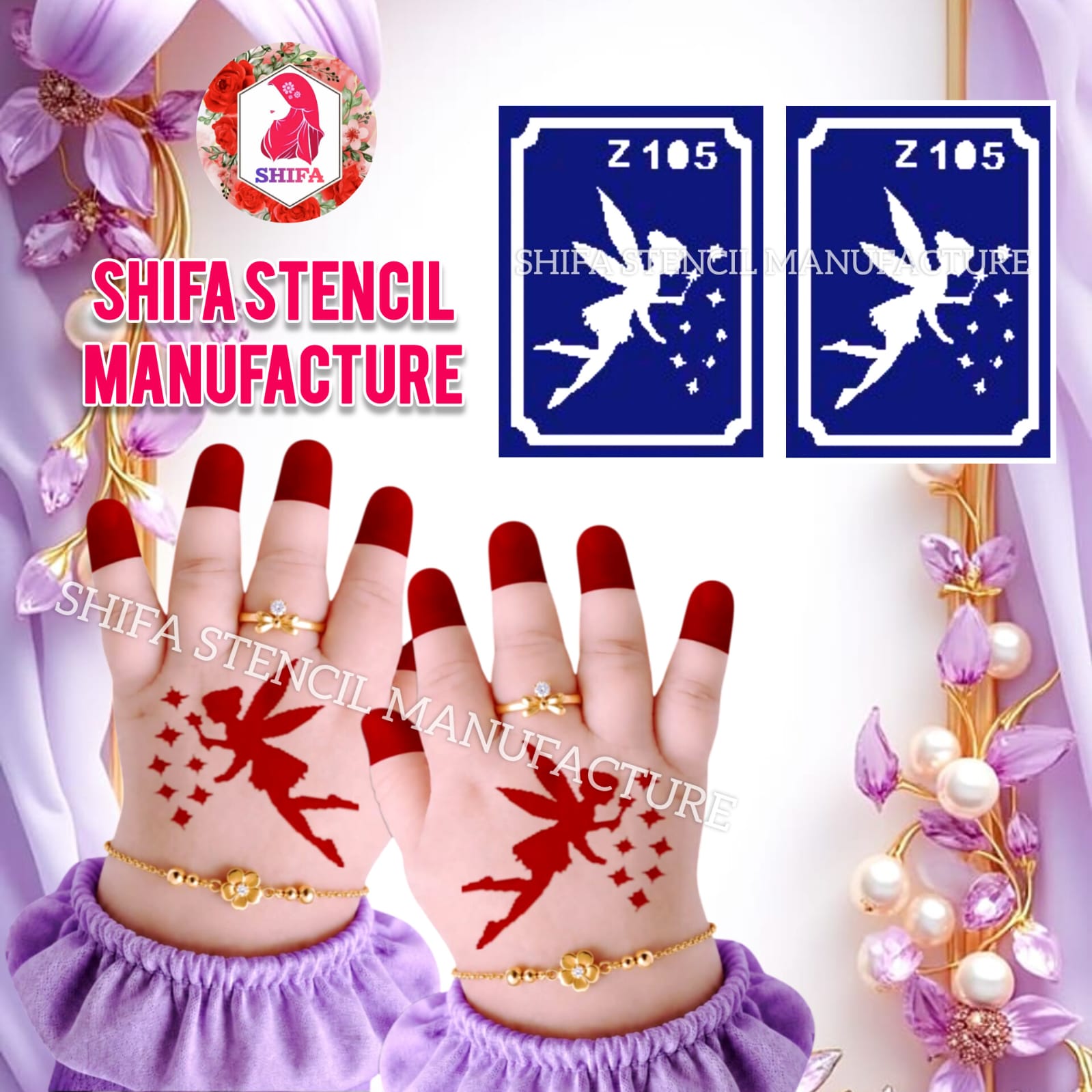 Z 105 Magical Fairy - Sticker overview - Shifa Stencil Manufacturer